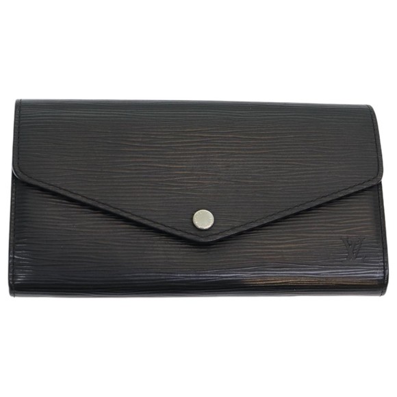 LOUIS VUITTON Epi Portefeuille Sarah Long Wallet Black M63742 LV Auth am6807 - Picture 13 of 16
